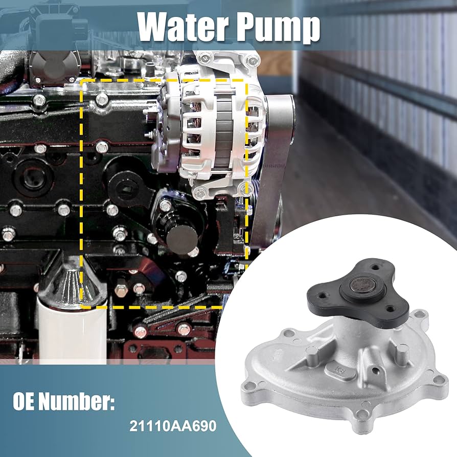 SUBARU  スバル ウォーターポンプ 水揚げポンプ ホース付き Amazon.com: A-Premium Engine Water Pump with Seal Compatible with